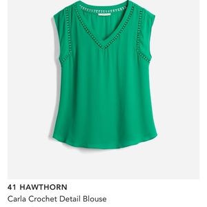 XL Green Sleeveless 41 Hawthorn Blouse